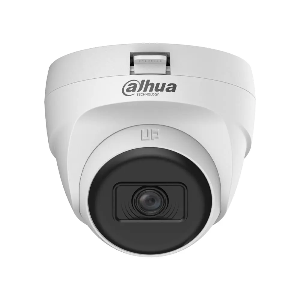 Cámara Domo Dahua 2MP con Micrófono (DH-HAC-T1A21P-U-0280B)
